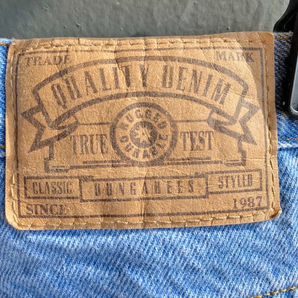 (4 / $40) Vintage Memphis Curvy Fit Blue Jeans SZ 14 - Picture 4 of 9
